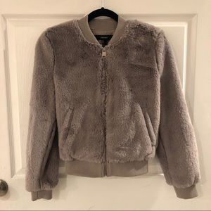 forever 21 faux fur bomber jacket